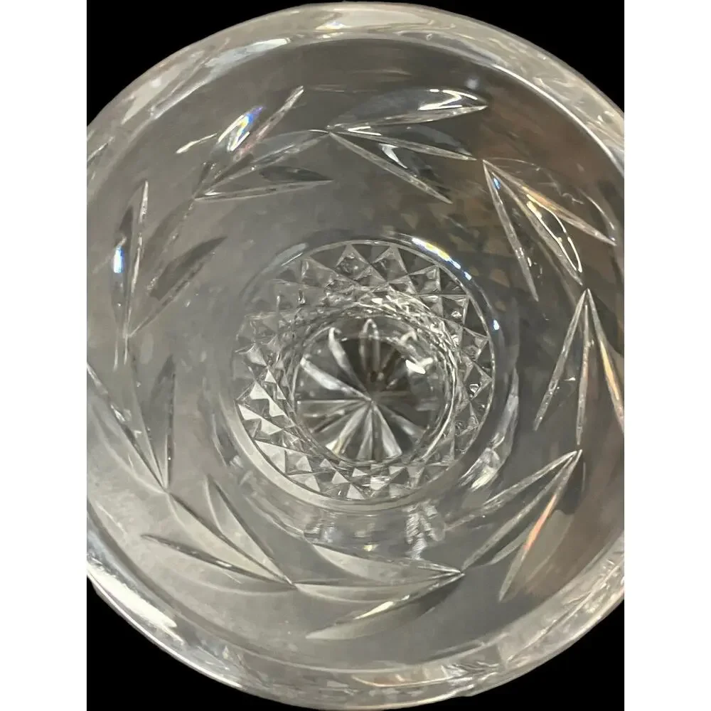 Vintage Corset Galway Irish Glass Crystal Leah Flared Hourglass 6